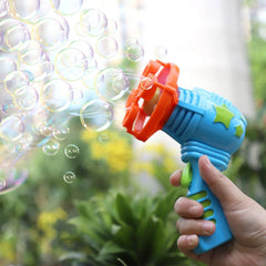 Pistol baloane sapun jucarie automata 4 orificii design ergonomic varsta 3 ani