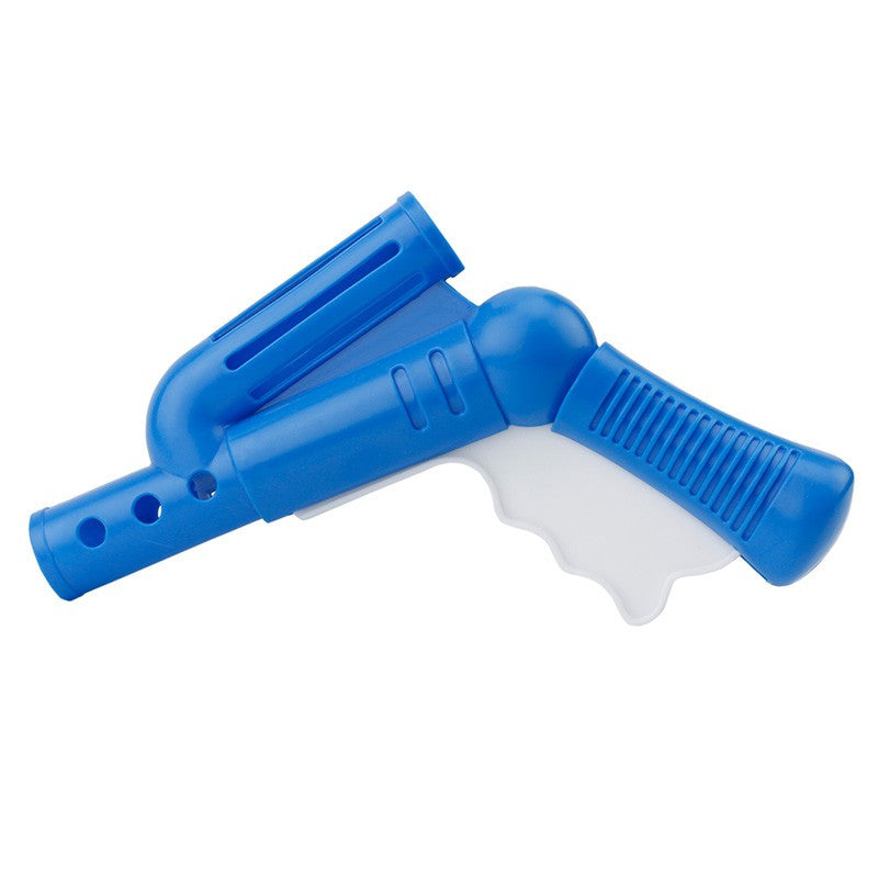 Pistol de jucarie cu bile din bumbac presat multicolore