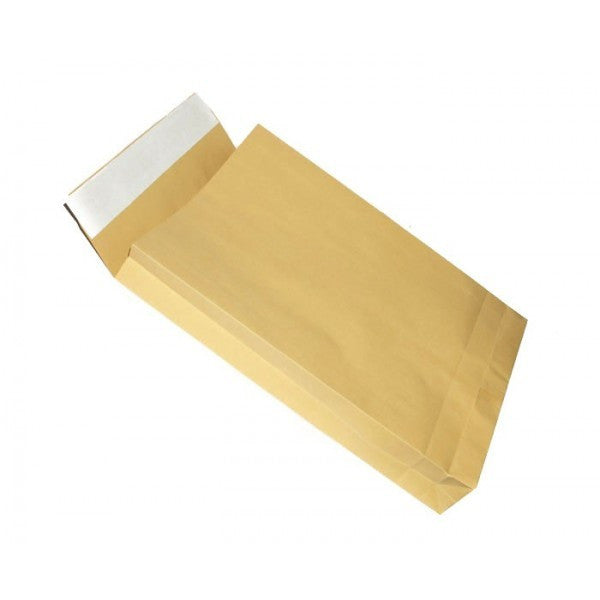 Plic cu burduf kraft natur tb4 format b4 250x356mm burduf 50 mm