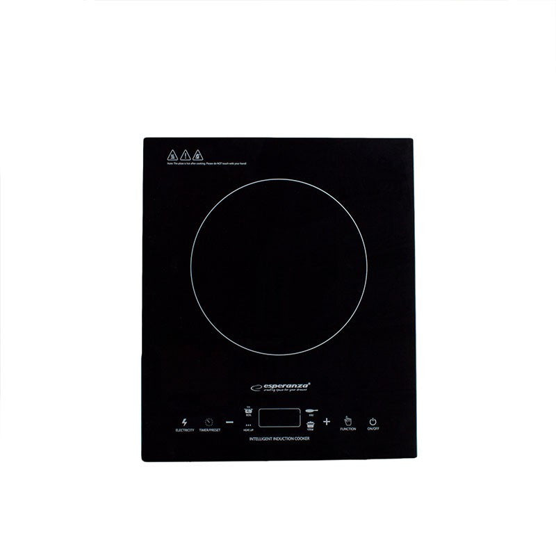 Plita inductie 2000w 4 functii panou control touch lcd portabila esperanza negru