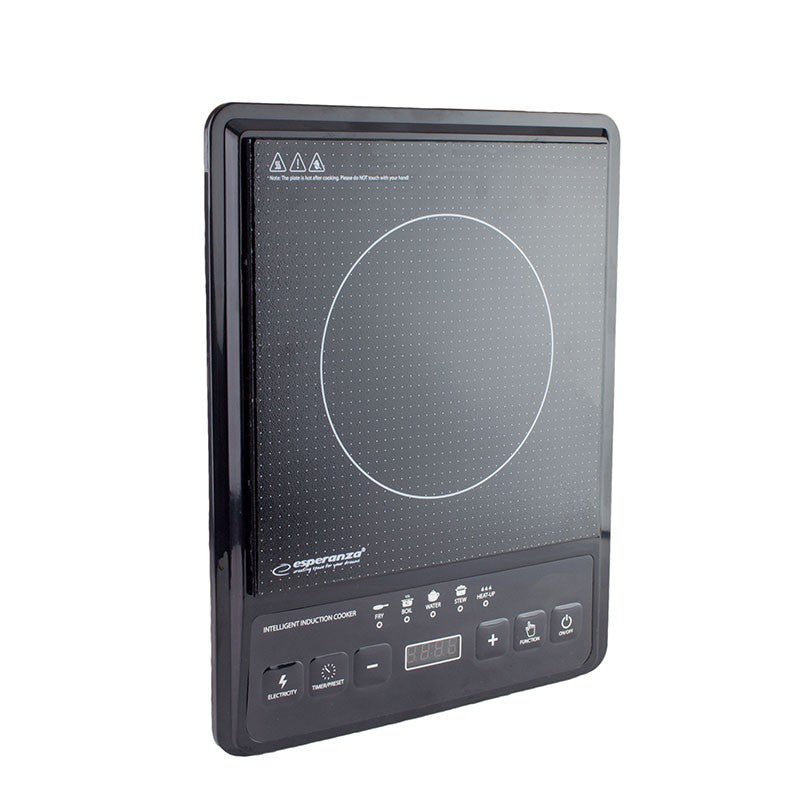 Plita inductie 2000w 5 functii pentru gatit lcd mare esperanza negru