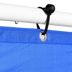 Poarta de fotbal cu 5 tinte pentru antrenament 240x150x90 cm profil 32 mm otel albalbastru