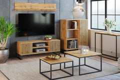 Dulap RTV Focus loft 155 cm - decor in oase - artizanat stejar