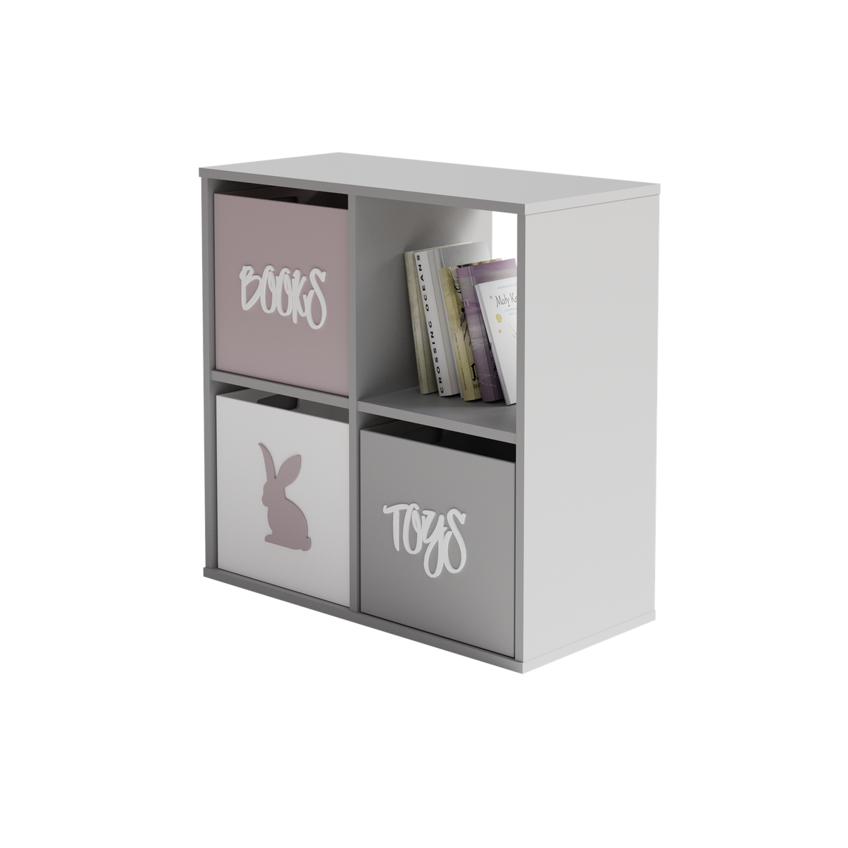 Biblioteca Loni 2x2 alb