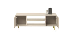 Dulap RTV din casmir Focus 135 cm - picioare aurii