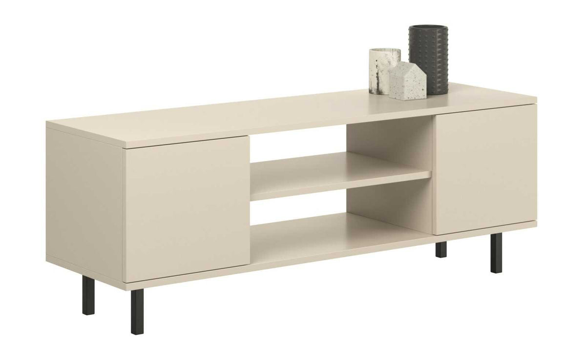 Dulap RTV din casmir Focus 135 cm - picioare negre