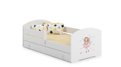 Pat copii Luk 160x80 cu sertar - Fata cu aripi