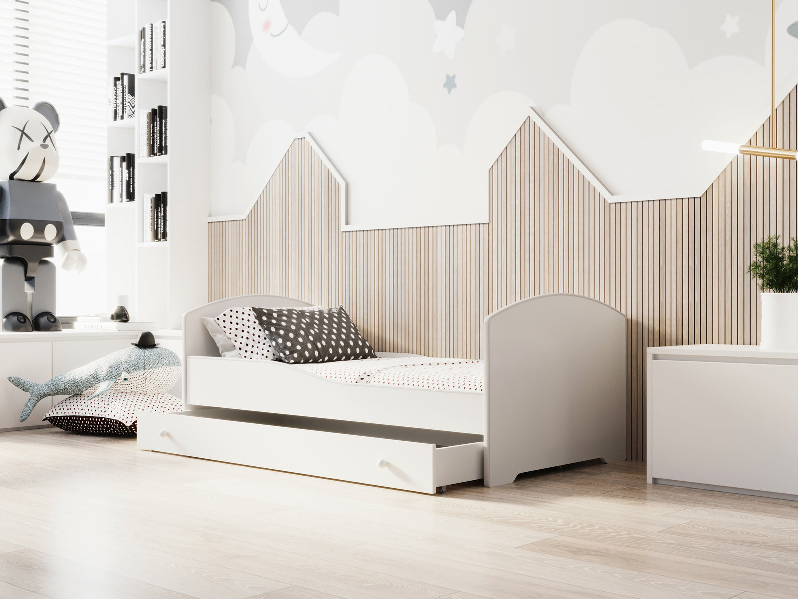 Pat de o persoana Luk 140x70 cu sertar