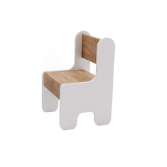 Set masa + scaun copii - culoare alb/stejar craft gold