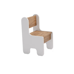 Set masa pentru copii si doua scaune pentru copii - culoare alb/stejar craft gold