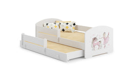 Pat dublu Luk 160x80 - Fata cu unicorn