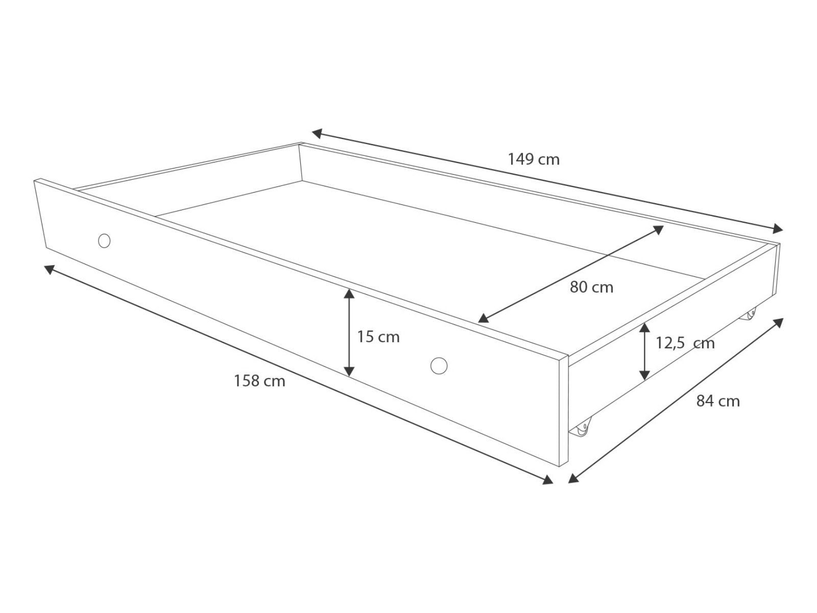 Pat dublu Luk 160x80 - Cat