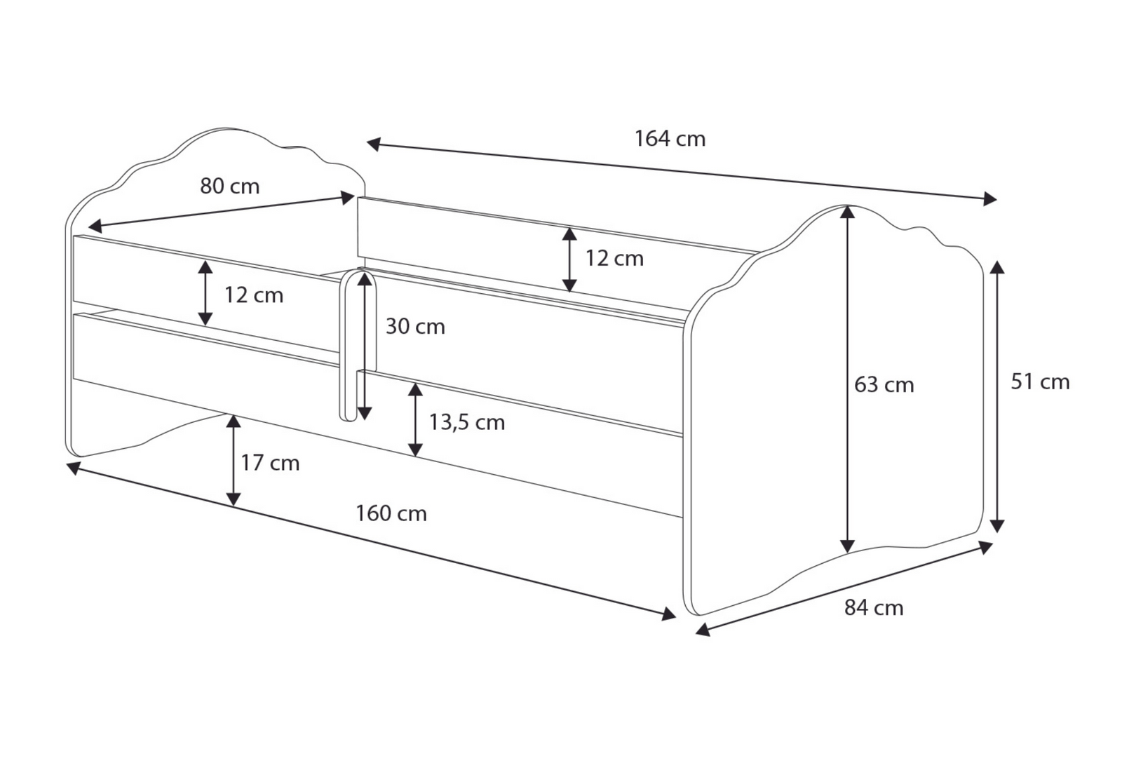 FALA BAR+SZU II 160x80 CAT