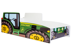Pat copii tractor verde 160x80