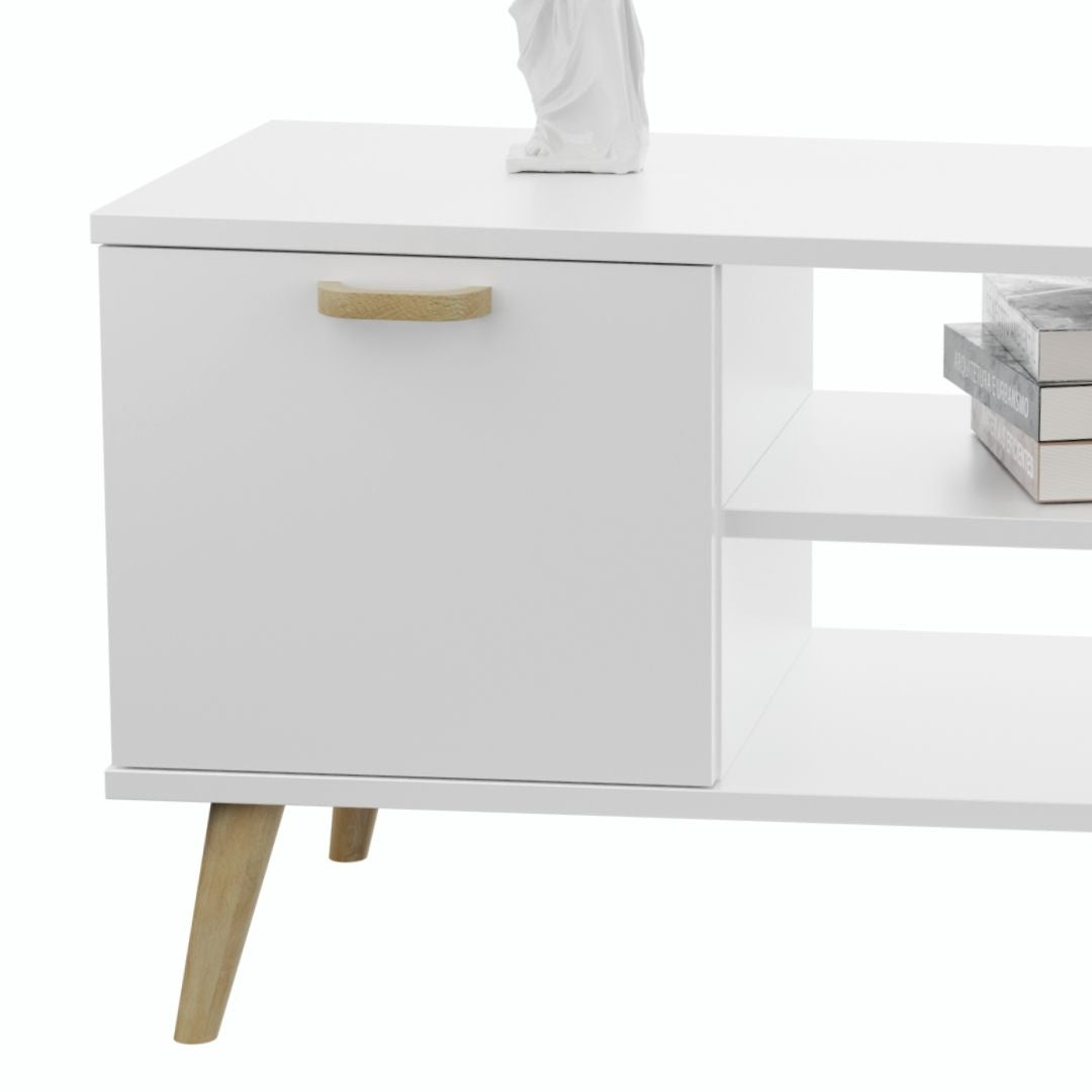 RTV Focus alb 155 cm - scandinav