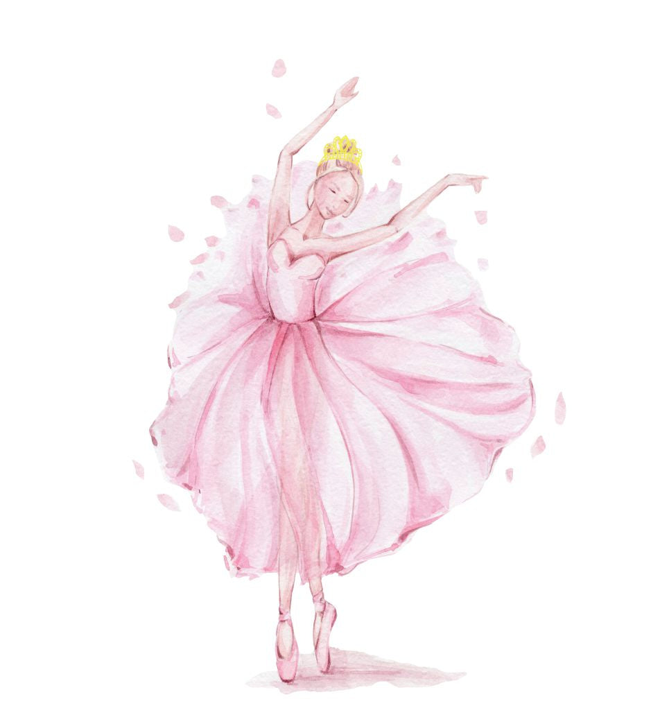 Pat pentru copii Luk 140x70 cu opera de arta - Printesa in coroana