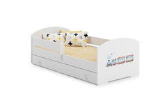 Pat copii LUK 140x70 cu sertar - Tren