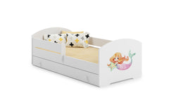 Pat copii LUK 140x70 cu sertar - Sirena