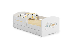 Pat copii LUK 160x80 cu sertar - Dinozauri