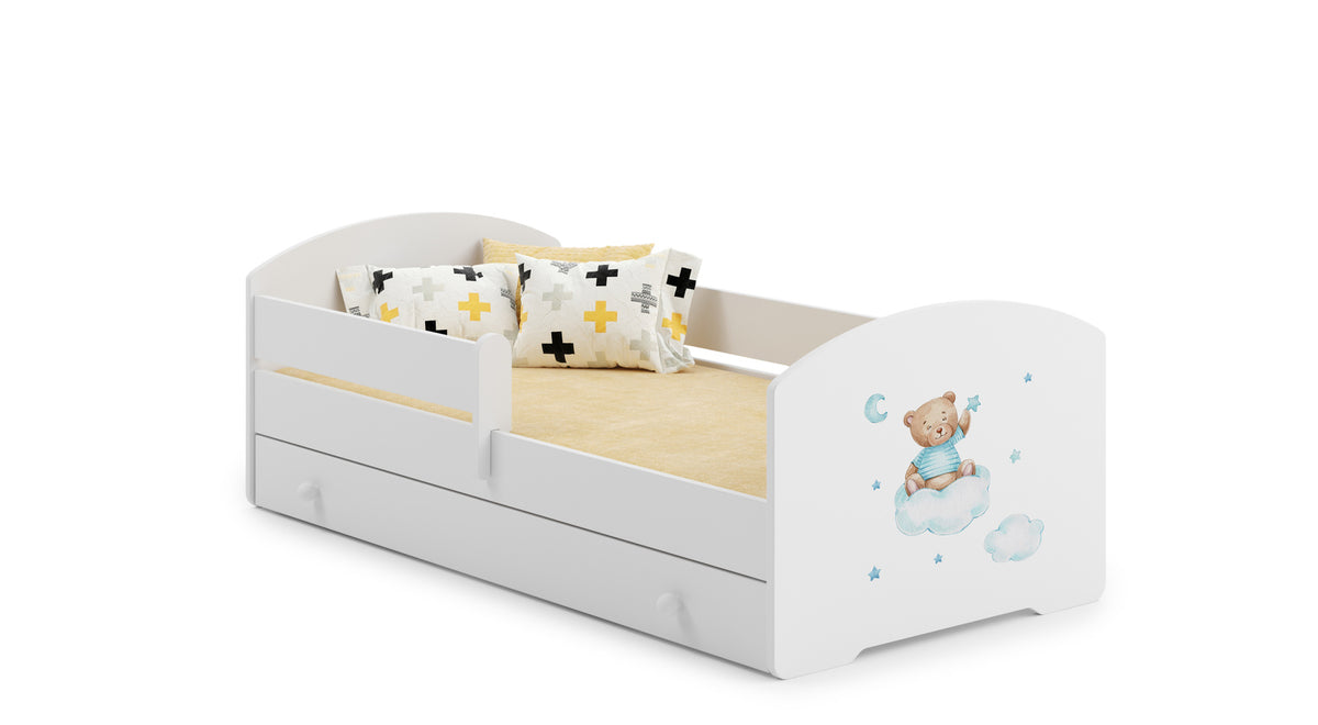 Pat copii LUK 160x80 cu sertar - Ursuletul Albastru