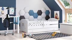 Pat copii LUK 160x80 cu sertar - Ursuletul Albastru