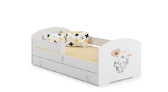 Pat copii LUK 160x80 cu sertar - Elephant