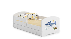 Pat copii LUK 160x80 cu sertar - Shark