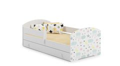 Pat copii LUK 160x80 cu sertar - Stele