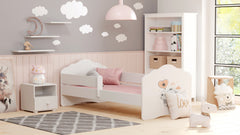 Pat Wave de o persoana 140x70 cu balustrada - Elephant