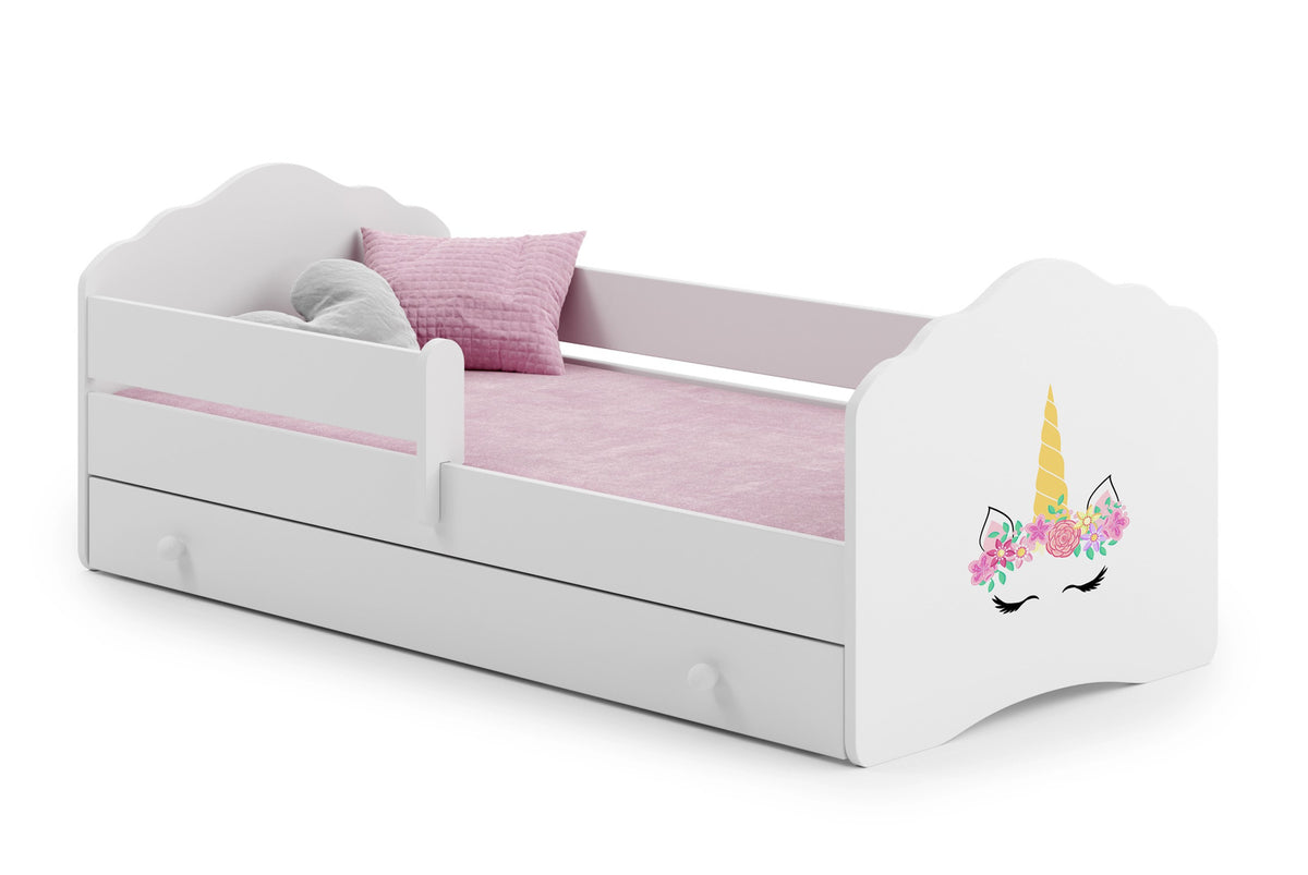 FALA pat de o persoana 160x80 cu sertar - Corn unicorn