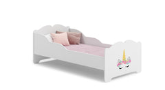 Pat copii ANNA cu saltea 140x70 Corn unicorn