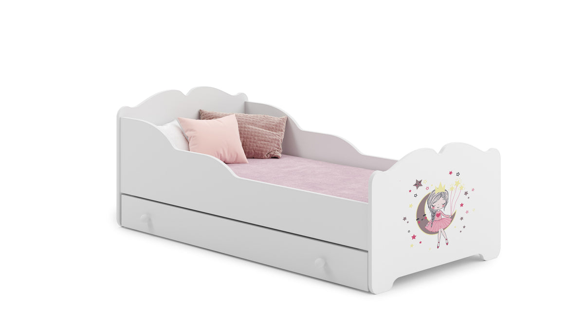 Pat copii ANNA cu sertar 140x70 Printesa adormita