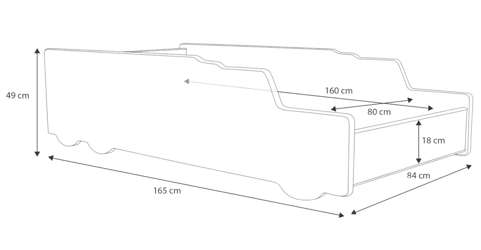 Pat auto copii 160x80 - Monster Truck