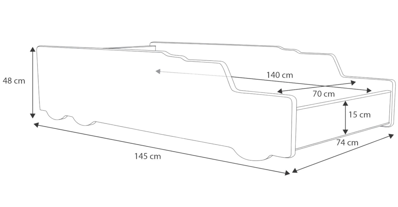 Pat auto copii 140x70 - Rocket