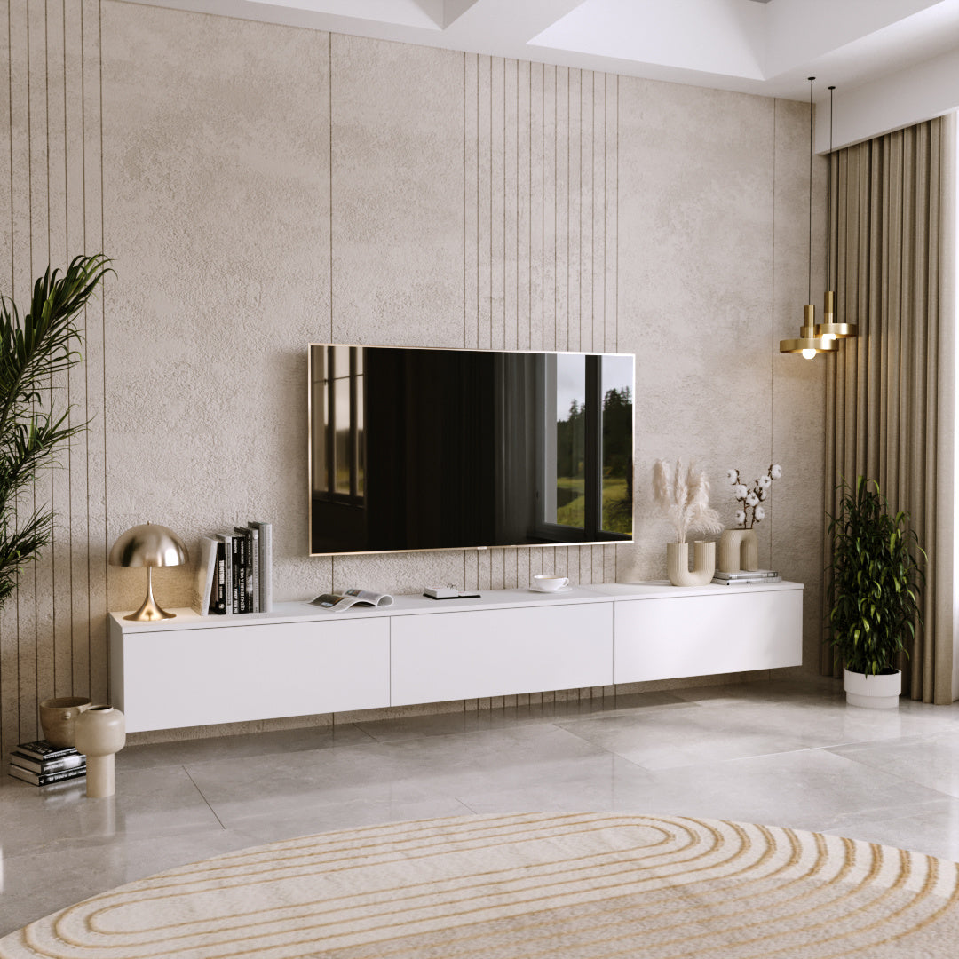 Dulap RTV Nicole 160 cm - culoare Alb