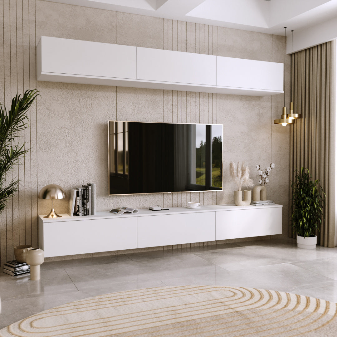 Dulap RTV Nicole 160 cm - culoare Alb