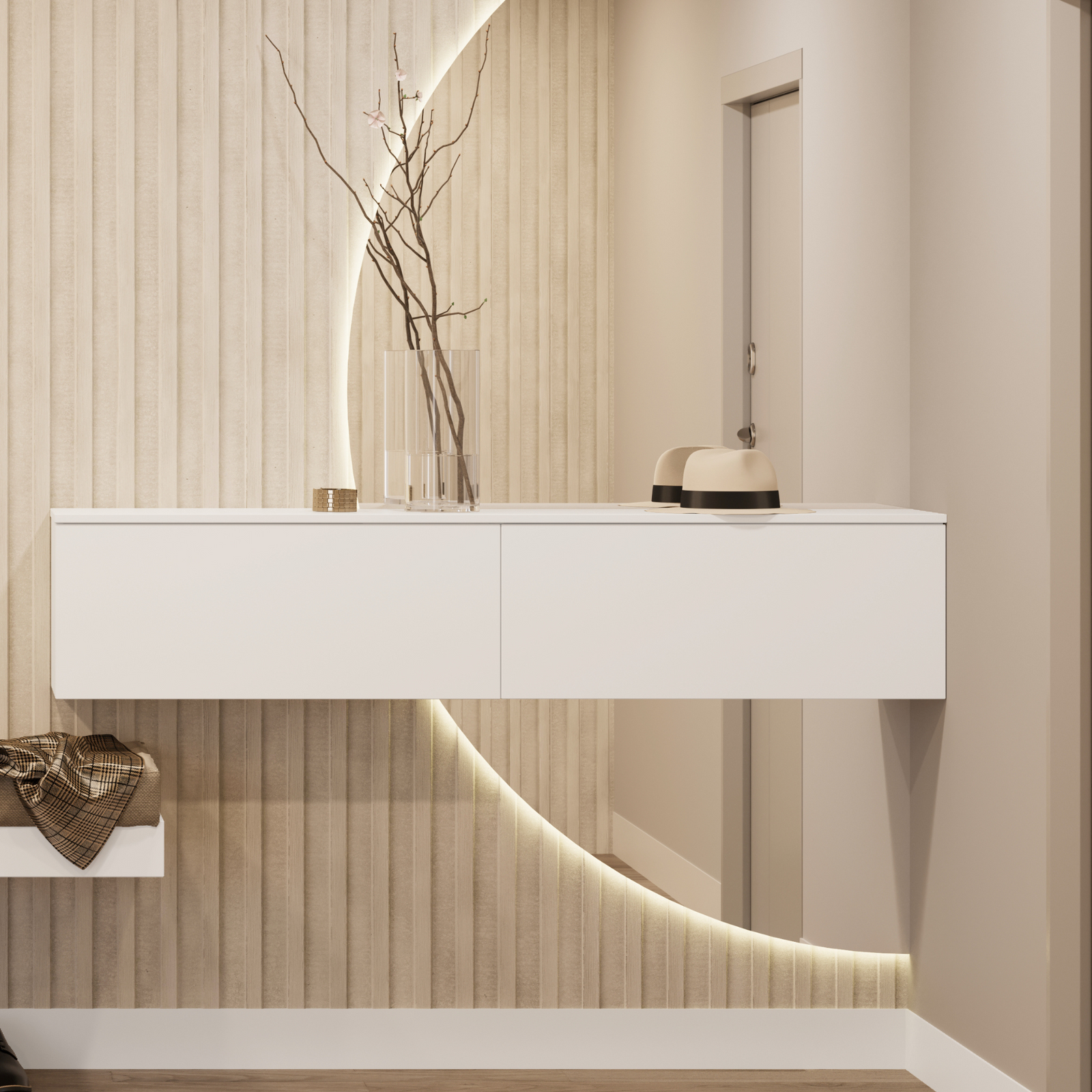 Dulap RTV Nicole 80 cm - culoare Alb