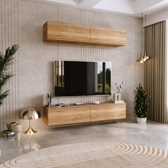 Dulap RTV Nicole 80 cm - Culoare Stejar Craft