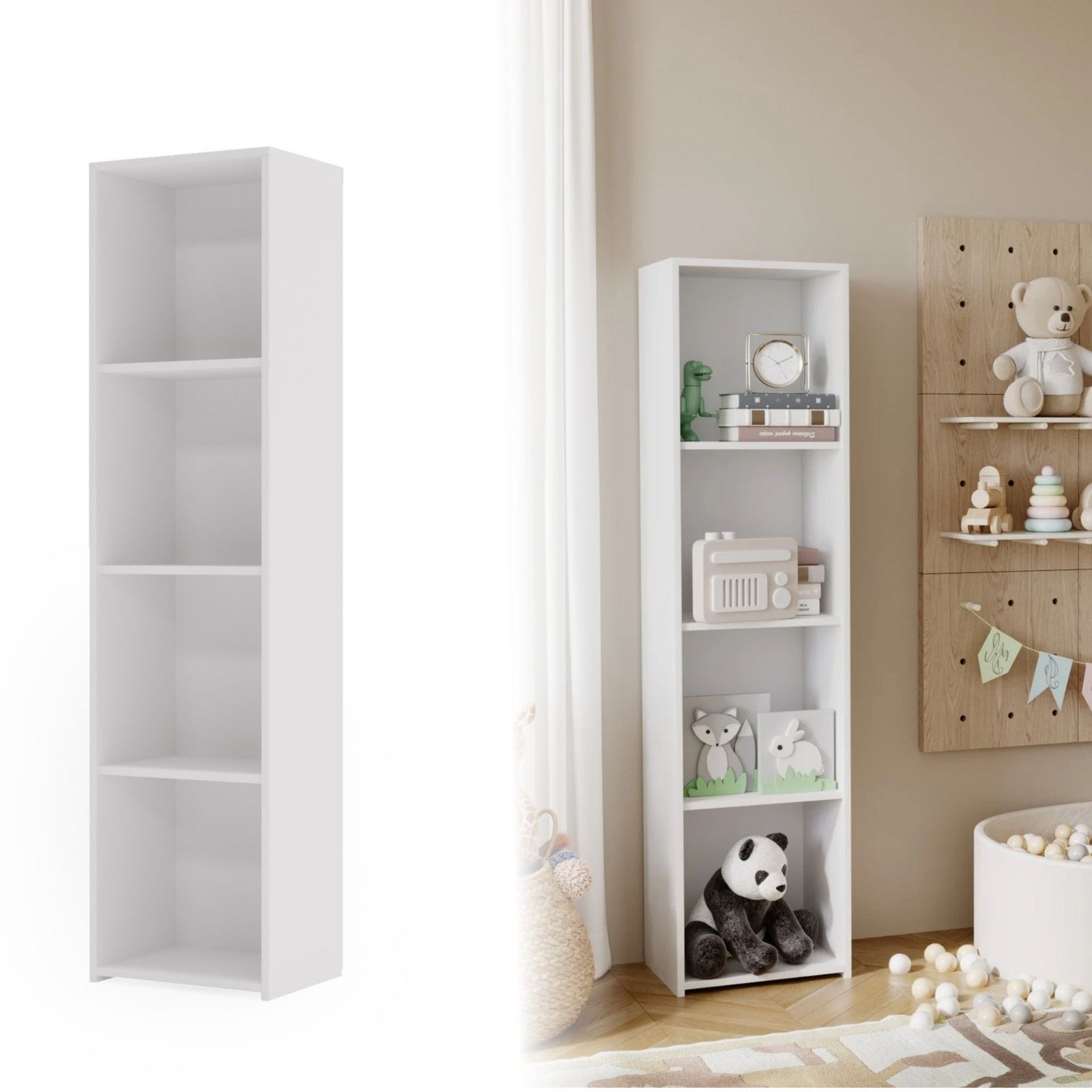 Raft LONI 160x40 cm - culoare Alb