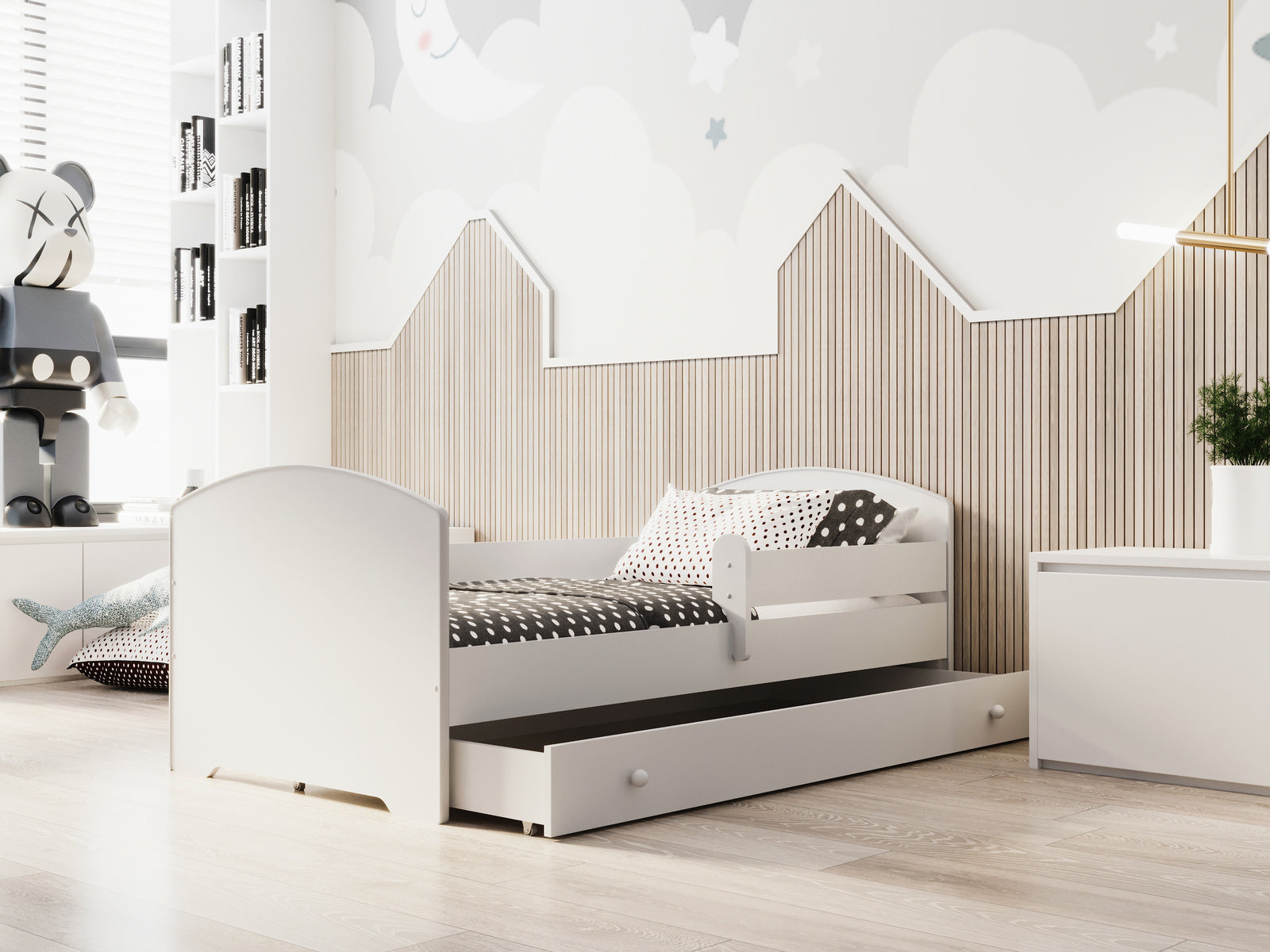 Pat de o persoana Luk 160x80 cu sertar