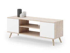 Dulap RTV Focus 155 cm stejar sonoma/alb