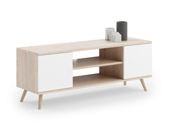 Dulap RTV Focus 155 cm stejar sonoma/alb