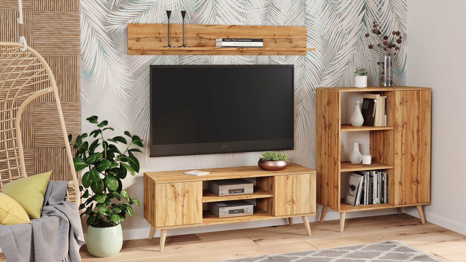 RTV Focus 155 cm stejar craft gold