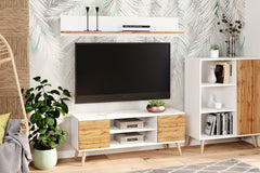 RTV Focus 155 cm stejar craft auriu/albastru