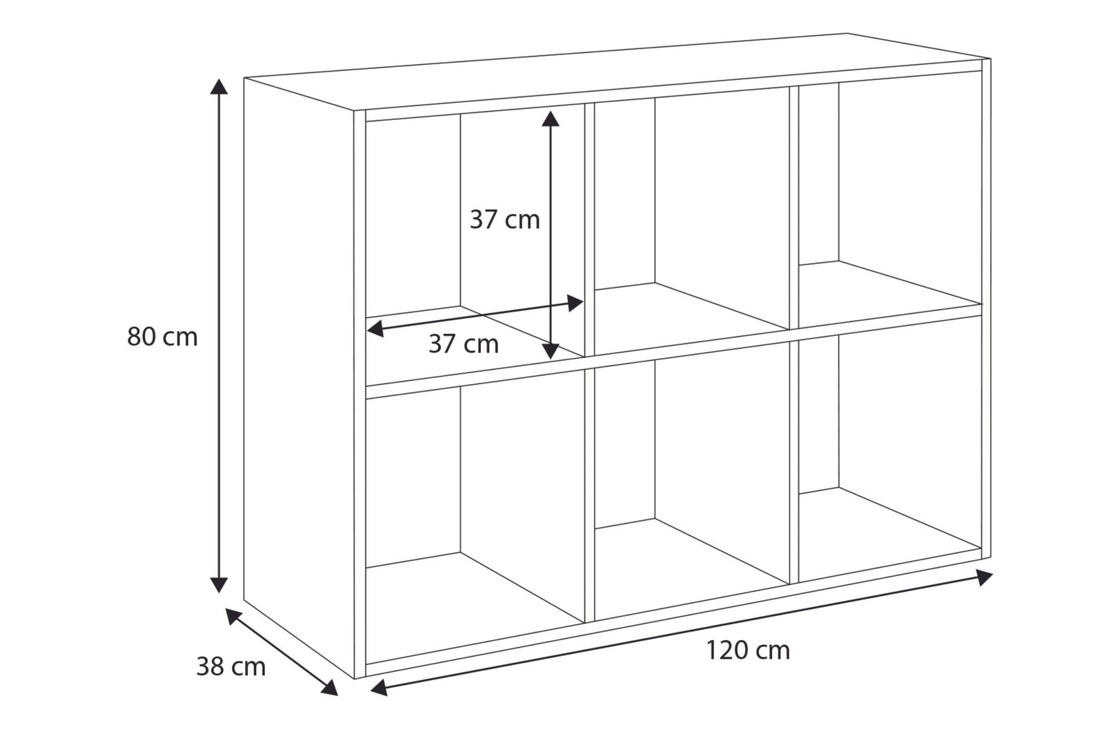 Biblioteca Loni alba 2x3