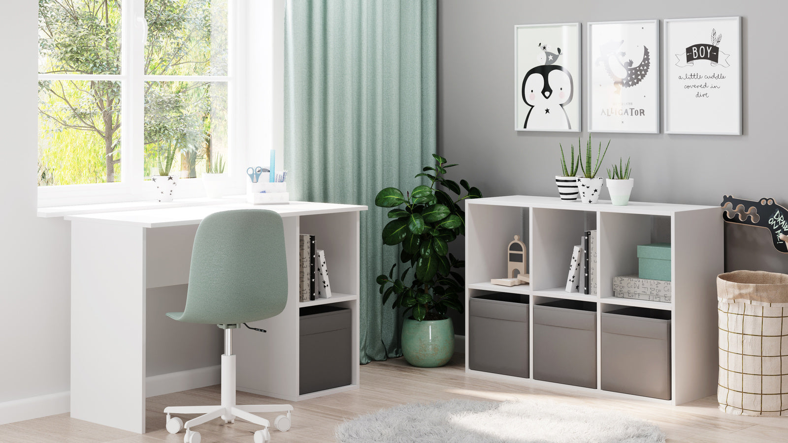 Biblioteca Loni alba 2x3