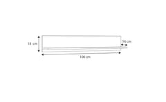 Raft 100 cm - stejar craft auriu/negru