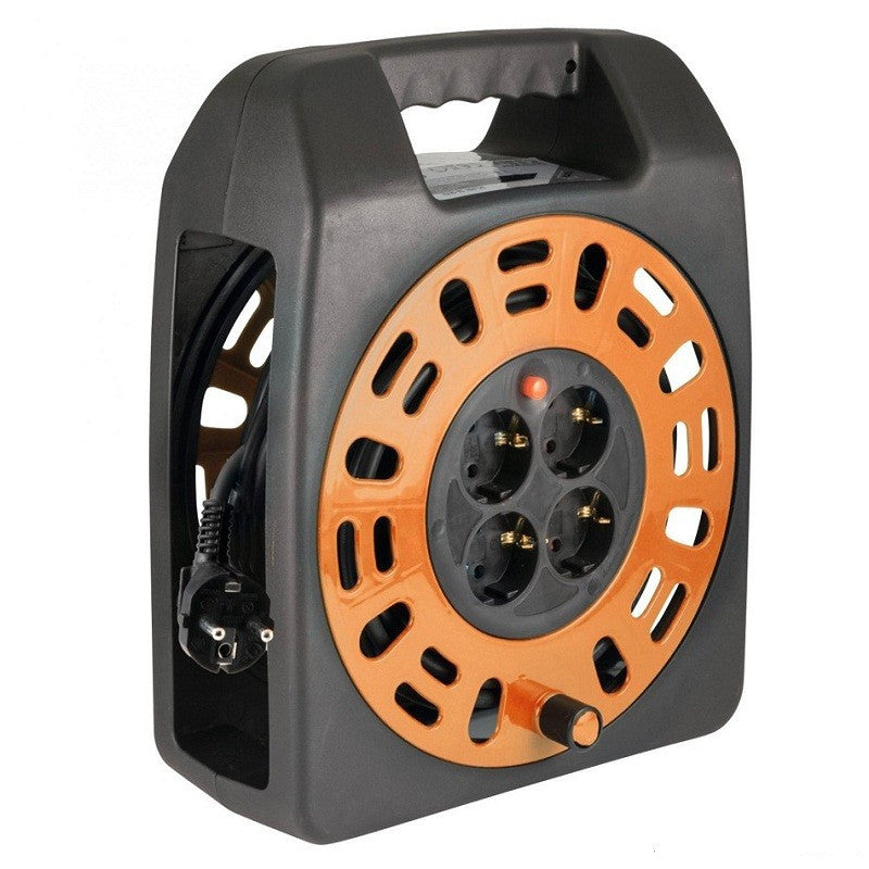Prelungitor tambur 4 prize cu Protectie 20m ip20 Home
