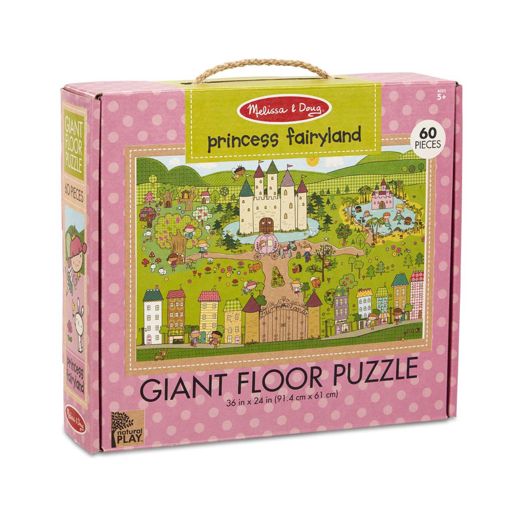 Primul meu puzzle de podea eco Tinutul Printelesor - Melissa & Doug