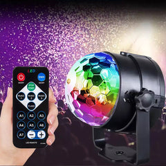 Proiector Disco LED RGB cu Telecomanda si Senzor de sunet - Bila Disco pentru petreceri